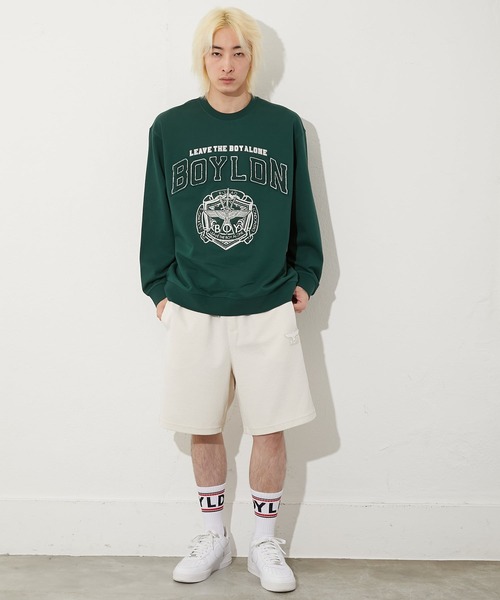 BOY LONDON(ボーイロンドン)の「【BOY LONDON】COLLEGE PATCH SWEAT(スウェット・メンズ・グリーン・MEDIUM/LARGE/X-LARGE)」の2枚目の写真