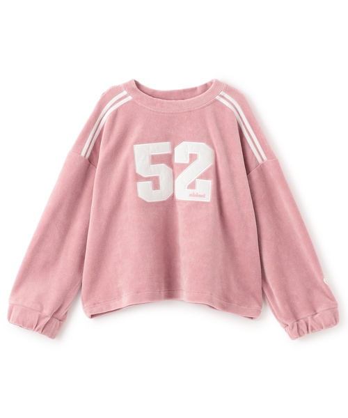 minimal（ミニマル）の「短丈ベロアトレーナー（スウェット・キッズ・ピンク/ブラック・130cm/140cm/120cm/100cm/110cm/90cm）」の9枚目の写真