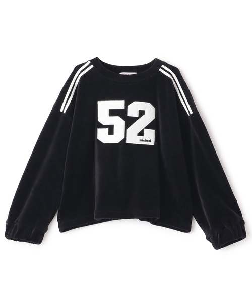 minimal（ミニマル）の「短丈ベロアトレーナー（スウェット・キッズ・ピンク/ブラック・130cm/140cm/120cm/100cm/110cm/90cm）」の10枚目の写真