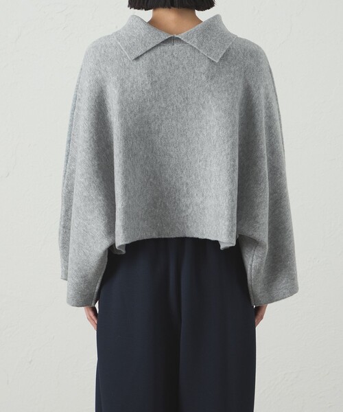 CAST:（キャストコロン）の「【着回し抜群】2WAYニットポンチョ（ニット/セーター・レディース・オフホワイト/グレー/ネイビー・M）」の11枚目の写真