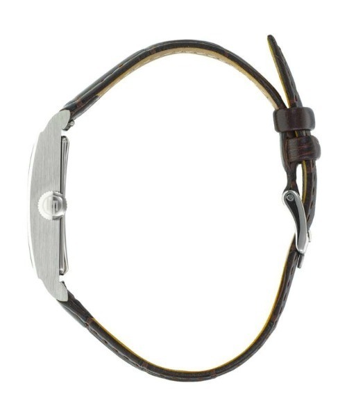 LIP（リップ）の「「LIP/リップ」CHURCHILL　チャーチル T24 シンメトリック 型押しレザー（アナログ腕時計・メンズ・ダークブラウン/ブラック×シルバー・FREE）」の4枚目の写真