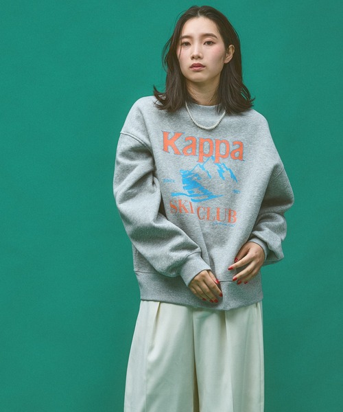 Kappa(カッパ)の「≪Kappa×and ST ウェルネスクラブ≫Ski Clubデザインスウェット (ユニセックス)(スウェット・レディース・ブラック/グレー・LARGE/SMALL/MEDIUM)」の9枚目の写真