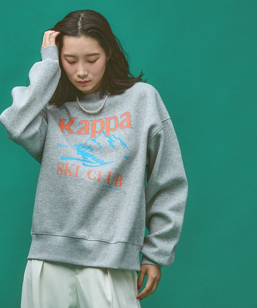 Kappa(カッパ)の「≪Kappa×and ST ウェルネスクラブ≫Ski Clubデザインスウェット (ユニセックス)(スウェット・レディース・ブラック/グレー・LARGE/SMALL/MEDIUM)」の10枚目の写真