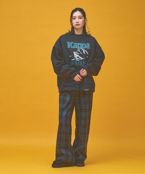 Kappa(カッパ)の「≪Kappa×and ST ウェルネスクラブ≫Ski Clubデザインスウェット (ユニセックス)(スウェット・レディース・ブラック/グレー・LARGE/SMALL/MEDIUM)」の11枚目の写真