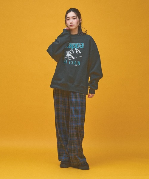 Kappa(カッパ)の「≪Kappa×and ST ウェルネスクラブ≫Ski Clubデザインスウェット (ユニセックス)(スウェット・レディース・ブラック/グレー・LARGE/SMALL/MEDIUM)」の12枚目の写真