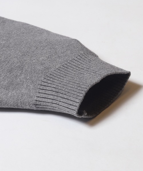 coca(coca)(コカ)の「ダブルジャカードロゴニットトップス(ニット/セーター・レディース・ネイビー/グレー・S/M/L)」の15枚目の写真