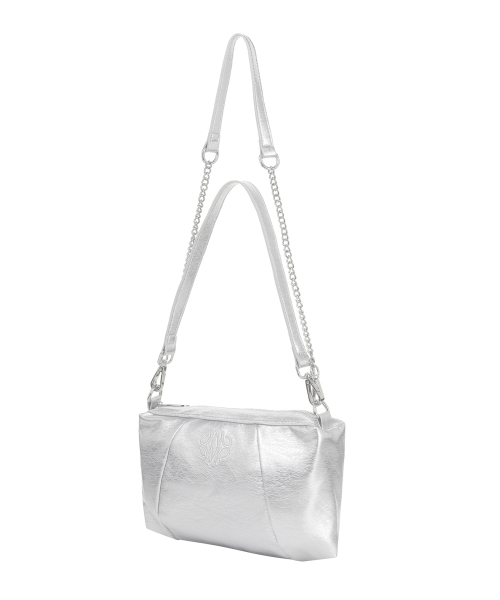 NICK&NICOLE(ニックアンドニコール)の「NICOLE SQUARE SHOULDER MINI CHAIN BAG_SILVER(ショルダーバッグ・レディース・その他・FREE)」の2枚目の写真