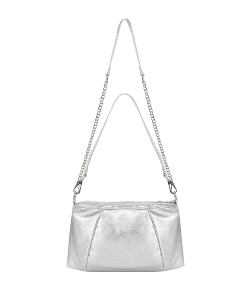 NICK&NICOLE(ニックアンドニコール)の「NICOLE SQUARE SHOULDER MINI CHAIN BAG_SILVER(ショルダーバッグ・レディース・その他・FREE)」の3枚目の写真