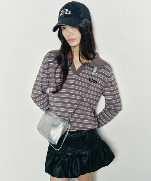 NICK&NICOLE(ニックアンドニコール)の「NICOLE SQUARE SHOULDER MINI CHAIN BAG_SILVER(ショルダーバッグ・レディース・その他・FREE)」の5枚目の写真