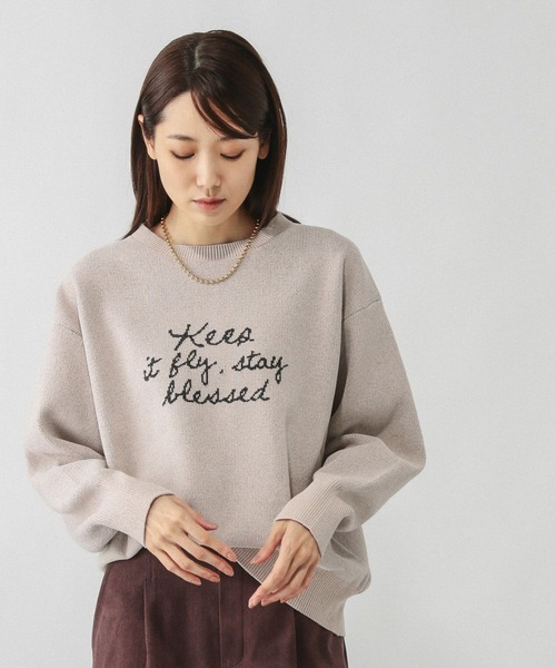 モールニットアソートロゴプルオーバー/581163（ニット/セーター