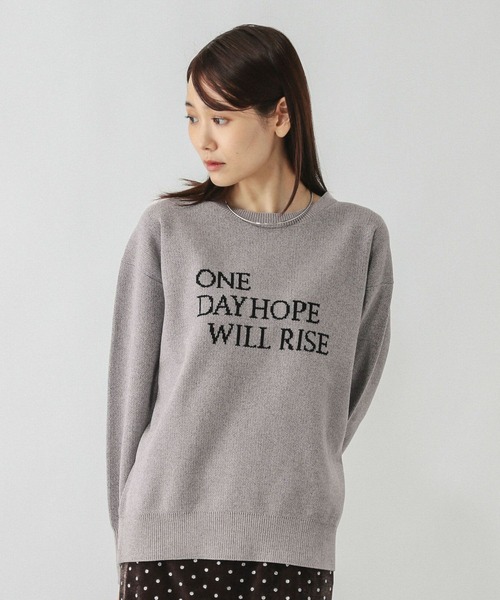 GLOBAL WORK(グローバルワーク)の「モールニットアソートロゴプルオーバー/581163(ニット/セーター・レディース・ライトグレー/ブラウン系その他/ネイビー/ピンク/ブルー系その他・LARGE/MEDIUM)」の8枚目の写真