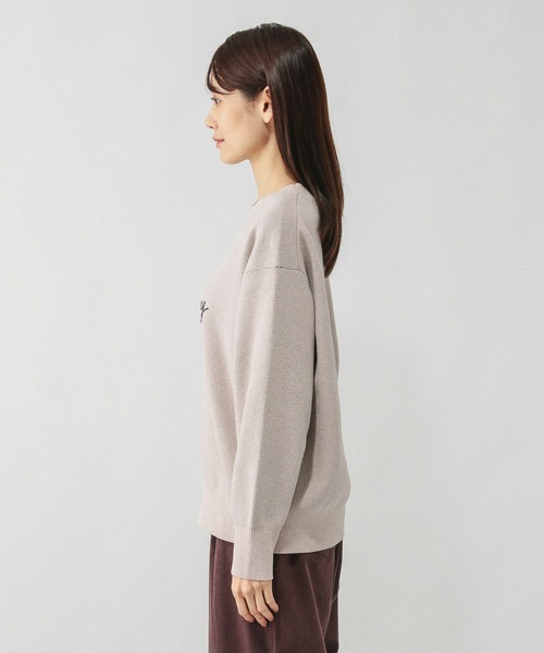 GLOBAL WORK(グローバルワーク)の「モールニットアソートロゴプルオーバー/581163(ニット/セーター・レディース・ライトグレー/ブラウン系その他/ネイビー/ピンク/ブルー系その他・LARGE/MEDIUM)」の19枚目の写真