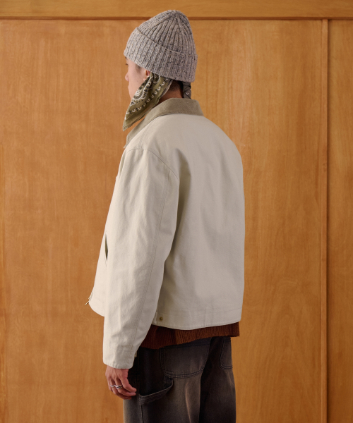 MUSINSA STANDARD（ムシンサスタンダード）の「キャンバスワークジャケット[クリーム]（ミリタリージャケット・メンズ・その他・XX-LARGE/MEDIUM/LARGE/X-LARGE）」の4枚目の写真