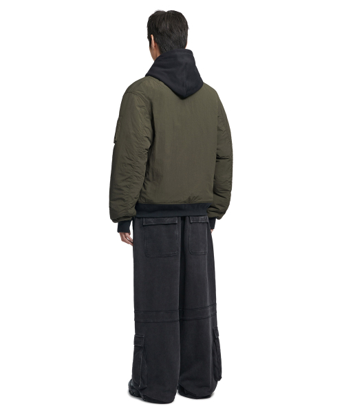 NOMANUAL(NOMANUAL)の「R.V THINSULATED MA-1 - DEEP KHAKI(ブルゾン・レディース・その他・SMALL/MEDIUM/LARGE)」の4枚目の写真