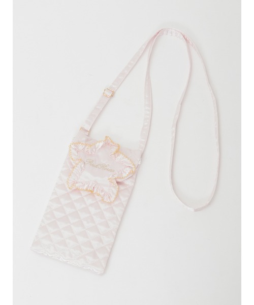 PINK HOUSE（ピンクハウス）の「星形ワッペン付きキルティングスマホポシェット（ショルダーバッグ・レディース・ピンク/アイボリー/ライトブルー・フリー）」の8枚目の写真