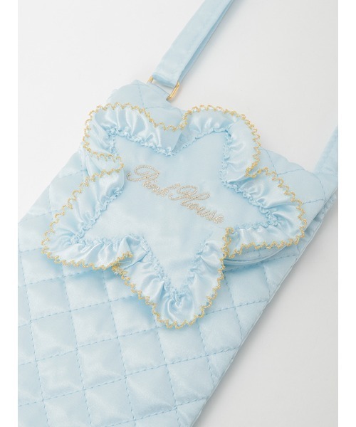 PINK HOUSE（ピンクハウス）の「星形ワッペン付きキルティングスマホポシェット（ショルダーバッグ・レディース・ピンク/アイボリー/ライトブルー・フリー）」の15枚目の写真