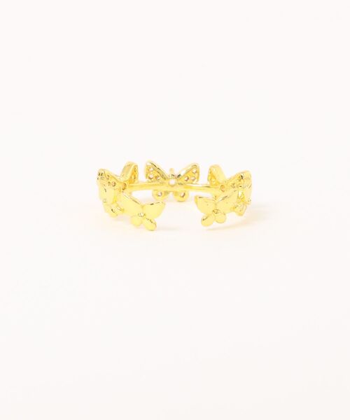 tone(トーン)の「【88eighty-eight】ゴールドバタフライシンプルリング【import】(MA)(リング・レディース・ゴールド・FREE)」の6枚目の写真