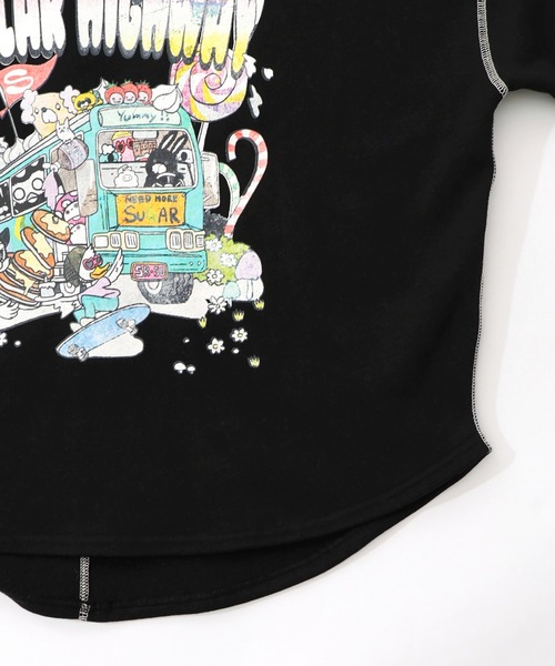 ScoLar（スカラー）の「153738：スカラーハイウェイ ヴィンテージ風プルオーバー（Tシャツ/カットソー・レディース・ブラック/チャコールグレー/杢グレー・M）」の19枚目の写真