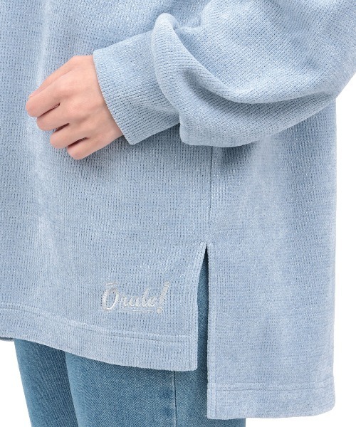チチカカ(チチカカ)の「キラキラモールニットライクプルオーバー(Tシャツ/カットソー・レディース・ブルー/チャコールグレー・FREE)」の10枚目の写真