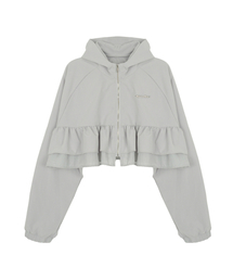 HIGH SCHOOL DISCO（ハイスクールディスコ）の「ラッフルフードジップアップウインドブレーカー（その他アウター）」