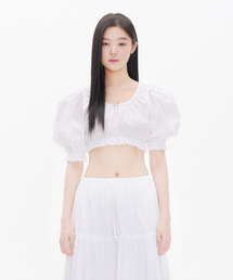 YOUHEE（ユヒ）の「PUFF V-NECK BLOUSE WHITE（シャツ/ブラウス・メンズ）」