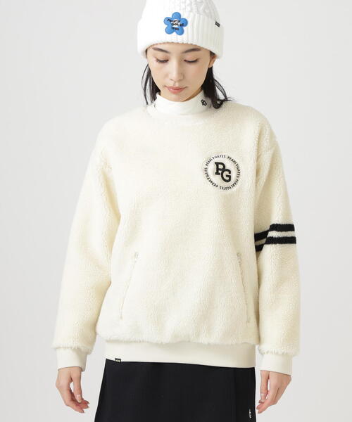 PEARLY GATES】ハイパイル ボアパネルJQ（Tシャツ/カットソー