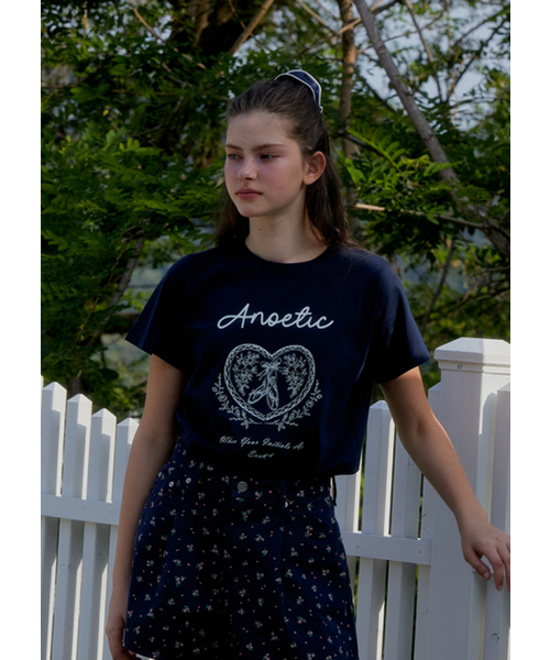 ANOETIC(アノエティック)の「ANC LOVE BASIC T-SHIRT_NAVY(Tシャツ/カットソー・レディース・ネイビー・FREE)」の4枚目の写真