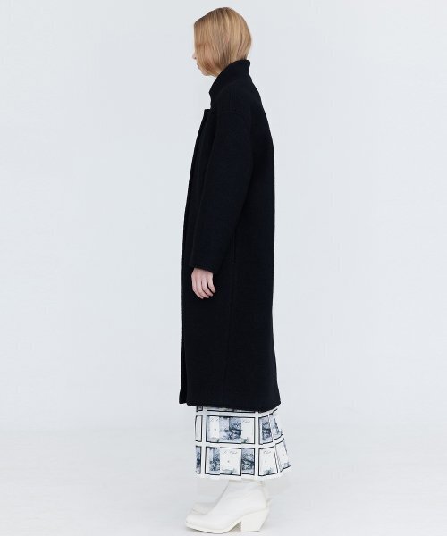 WNDERKAMMER(ブンダーカンマー)の「ハイネックウールコート_ブラック(ダッフルコート・レディース・その他・MEDIUM/SMALL)」の2枚目の写真