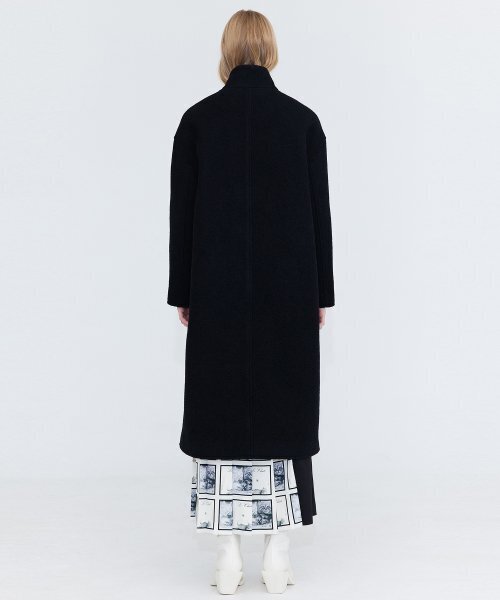 WNDERKAMMER(ブンダーカンマー)の「ハイネックウールコート_ブラック(ダッフルコート・レディース・その他・MEDIUM/SMALL)」の3枚目の写真