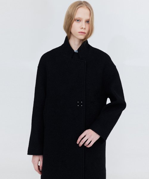 WNDERKAMMER(ブンダーカンマー)の「ハイネックウールコート_ブラック(ダッフルコート・レディース・その他・MEDIUM/SMALL)」の5枚目の写真