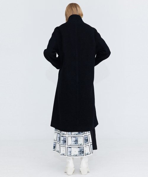 WNDERKAMMER(ブンダーカンマー)の「ハイネックウールコート_ブラック(ダッフルコート・レディース・その他・MEDIUM/SMALL)」の6枚目の写真