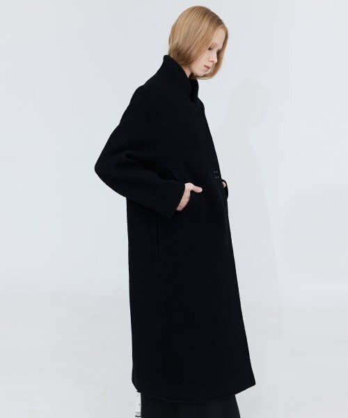 WNDERKAMMER(ブンダーカンマー)の「ハイネックウールコート_ブラック(ダッフルコート・レディース・その他・MEDIUM/SMALL)」の7枚目の写真