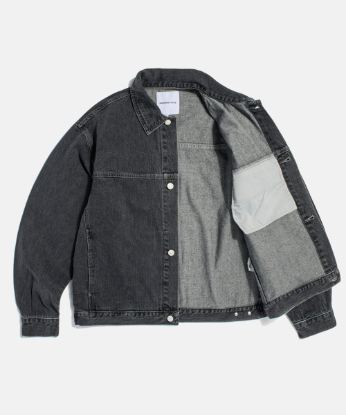 ESPIONAGE（エスピオナジ）の「Minimalist Denim Jacket Light Black（デニムジャケット・レディース・その他・MEDIUM/LARGE/X-LARGE）」の3枚目の写真
