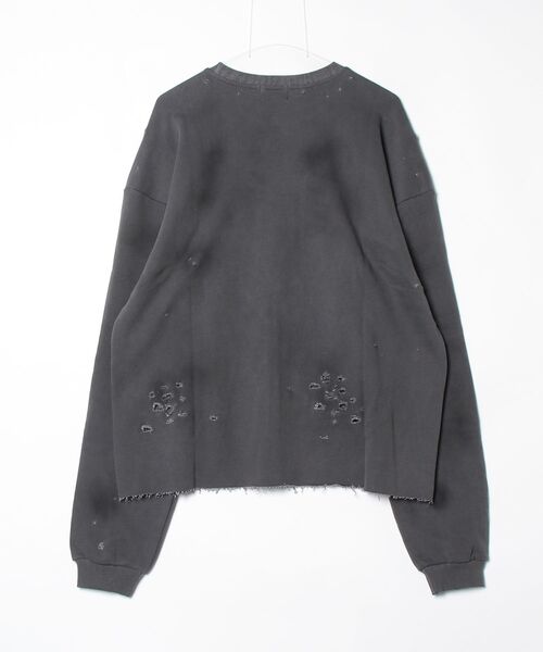 ROYAL FLASH（ロイヤルフラッシュ）の「ECRZN/エクラゾン/Piellcing Sweat Shirts（スウェット・メンズ・ブラック・1）」の2枚目の写真
