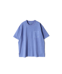 Lawrence Garment Dyeing Short T-shirt Blue