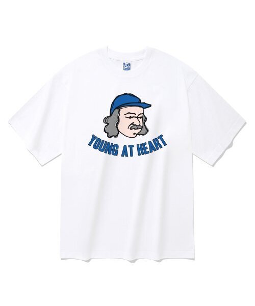 RADINEO(ラディネオ)の「ヤングアットハート ホワイト 半袖Tシャツ(Tシャツ/カットソー・メンズ・その他・LARGE/MEDIUM/SMALL/X-LARGE)」の1枚目の写真