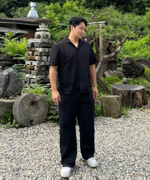 CHAMBROS（チャンブロス）の「ノンフェイドワイドデニムパンツ[ディープブラック]（デニムパンツ・レディース・その他・SMALL/MEDIUM/LARGE/X-LARGE/XX-LARGE）」の12枚目の写真