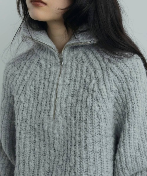 anuke（アンヌーク）の「Short Zip Knit（ニット/セーター）」 - WEAR