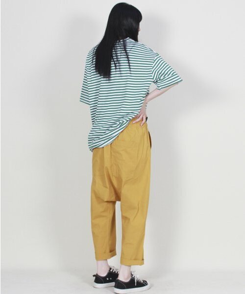 DEMARC(ドゥマーク)の「リネン無地リアルバギーパンツマスタード(その他パンツ・レディース・その他・MEDIUM/LARGE)」の3枚目の写真