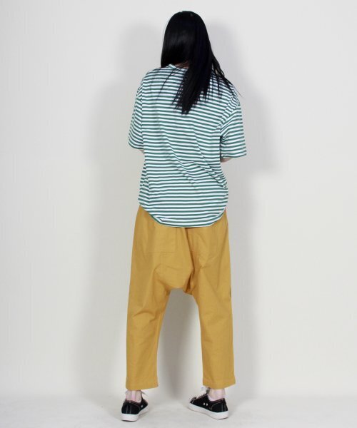 DEMARC(ドゥマーク)の「リネン無地リアルバギーパンツマスタード(その他パンツ・レディース・その他・MEDIUM/LARGE)」の9枚目の写真