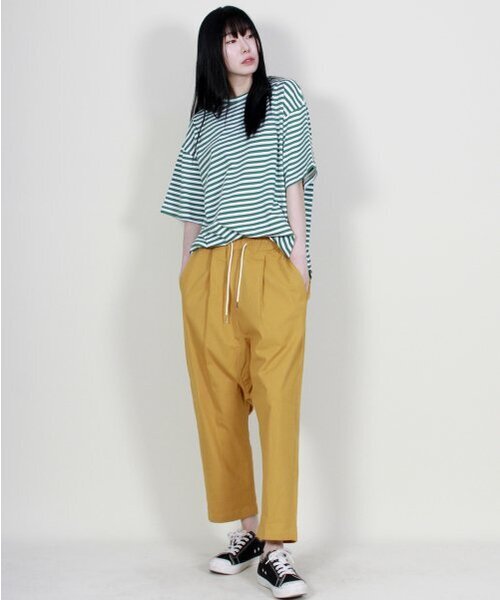 DEMARC(ドゥマーク)の「リネン無地リアルバギーパンツマスタード(その他パンツ・レディース・その他・MEDIUM/LARGE)」の10枚目の写真
