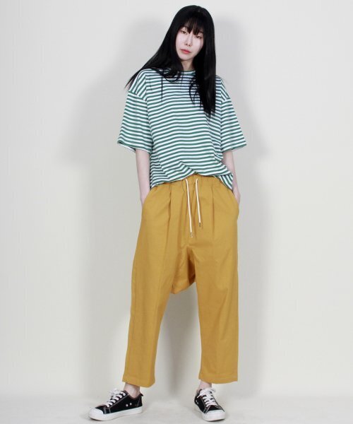 DEMARC(ドゥマーク)の「リネン無地リアルバギーパンツマスタード(その他パンツ・レディース・その他・MEDIUM/LARGE)」の11枚目の写真