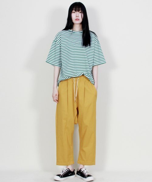 DEMARC(ドゥマーク)の「リネン無地リアルバギーパンツマスタード(その他パンツ・レディース・その他・MEDIUM/LARGE)」の12枚目の写真