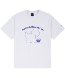 STAFF ONLY（スタッフオンリー）の「DOGGY TEE (WHITE/BLUE)（Tシャツ/カットソー）」