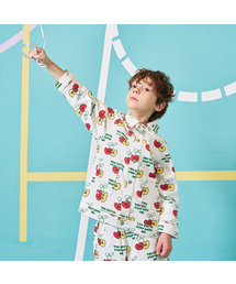 MINIDOU（ミニドウ）の「Cherry All-Over Denim Jacket（ブルゾン）」