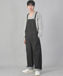 SAINTCREW（セントクルー）の「P-Line Classic EX Wide Overalls PCW-617 Black Denim（サロペット/オーバーオール・メンズ）」