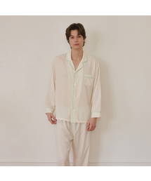 LUNALUZ STUDIO（ルナルス）の「Men's Creamy Long Sleeve Collar Two Piece Pajamas（ルームウェア/パジャマ）」