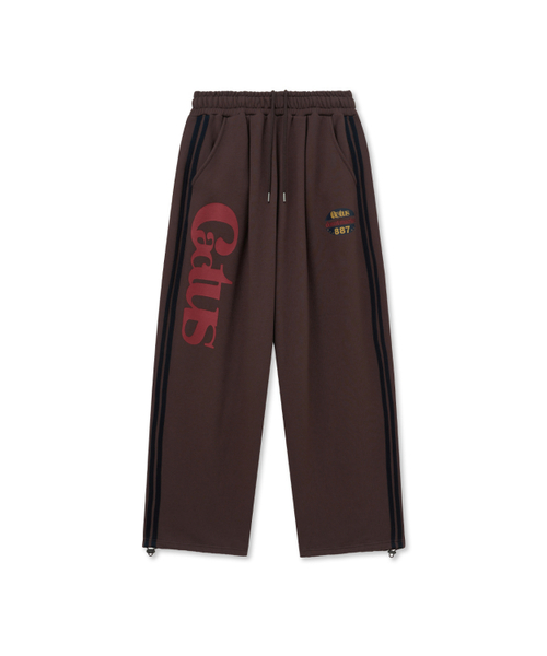 CACTUSDONUTMARKET(カクタスドーナツマーケット)の「Cactus Track Line Wide Sweat Pants-Brown(スウェットパンツ・レディース・その他・MEDIUM/LARGE)」の7枚目の写真