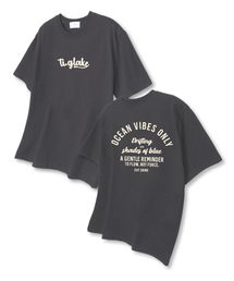 オーシャンバイブ オーバーサイズ 半袖Tシャツ ダークグレー