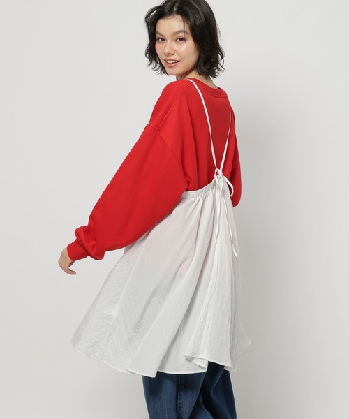 niko and...（ニコアンド）の「バテンレースフレアキャミワンピース（ワンピース・レディース・ダークブルー/チャコール/ナチュラル・FREE）」の17枚目の写真